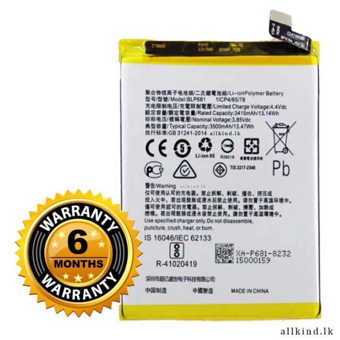 Oppo F9-F9Pro-R17 Battery ( BLP681 ) 2022 Year BLP-681 Battery 3500mAh For OPPO BLP-681 Mobile Phone F9 4+ 64G