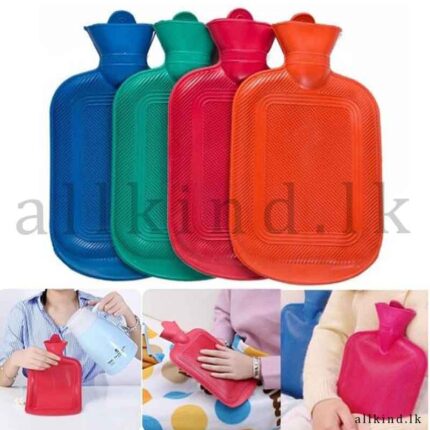 Rubber Hot Water Bag Bottle, Great for Pain Relief, Hot and Cold Therapy Large Size