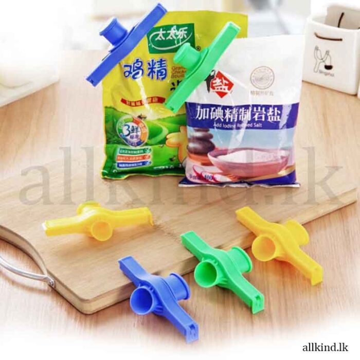 Kitchen Large Chip Bag Clips, Bag Clips for Food, Food Storage Sealing Bag Clips with Spouts, Snacks Sealing Clip Multipurpose Food Bag Clip