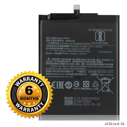 Replacement Battery BN37 For Xiaomi Redmi 6 6A M1804C3CG M1804C3CH M1804C3CI