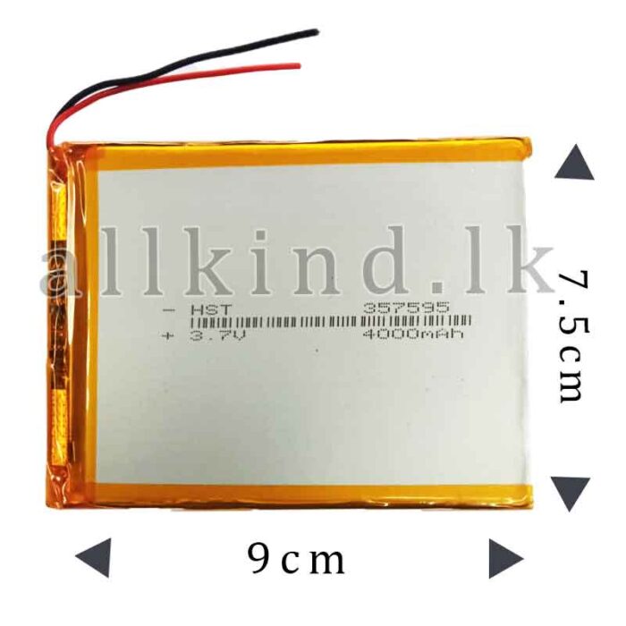 tab battery 4000mah 2 wire