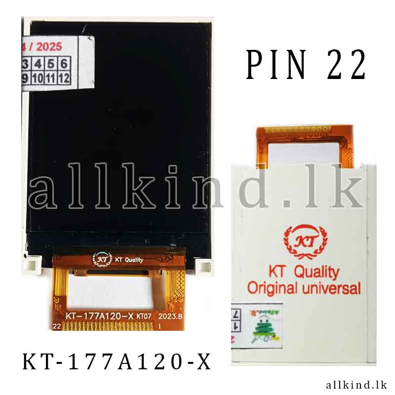 PIN 22 DISPLAY KT KT-177A120-X