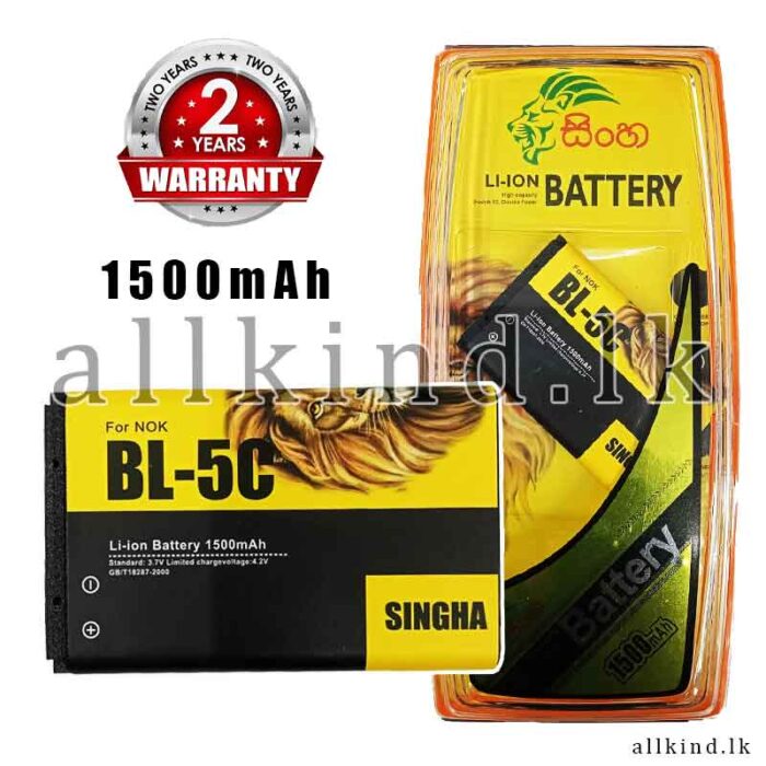 BL-5C Nokia Phone Battery BL5C 105 106 for Nokia BL 5c Battery Rechargeable Batteries Sinha ( 02 Years Warranty