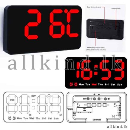 DS 6638 LED Digital Wall and Table Clock