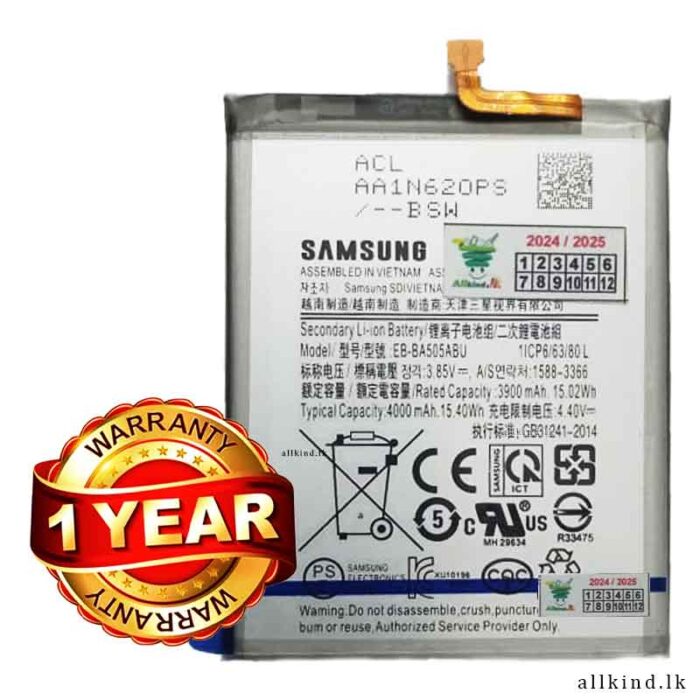 Samsung Galaxy A20 Battery A30 Battery A30s Battery A50 Battery ( BA505ABU ) A20 A30 A50 A30s A50s A205 A305 A505 A307 A507 Battery EB-BA505ABU